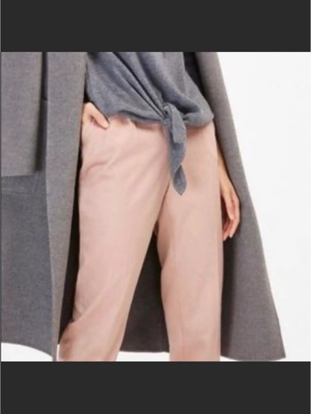 Massimo Dutti Linen Pleated Cuffed Trousers 100% Linen Size 6 Like New